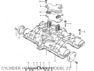 CYLINDER HEAD COVER (MODEL Z) - GS1100G 1982 (Z) USA (E03)