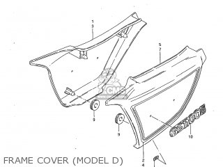 FRAME COVER (MODEL D) - GS1100G 1982 (Z) USA (E03)