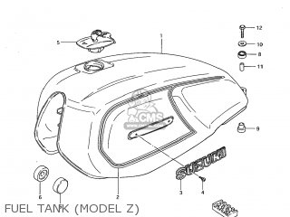 FUEL TANK (MODEL Z) - GS1100G 1982 (Z) USA (E03)