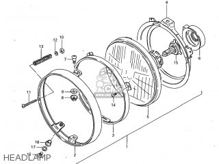 HEADLAMP - GS1100G 1982 (Z) USA (E03)