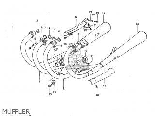 MUFFLER - GS1100G 1982 (Z) USA (E03)