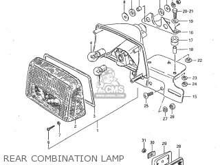 REAR COMBINATION LAMP - GS1100G 1982 (Z) USA (E03)