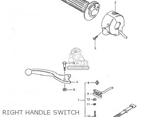 RIGHT HANDLE SWITCH - GS1100G 1982 (Z) USA (E03)
