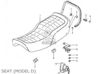 SEAT (MODEL D) - GS1100G 1982 (Z) USA (E03)