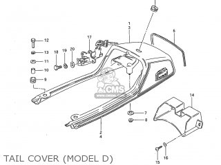 TAIL COVER (MODEL D) - GS1100G 1982 (Z) USA (E03)