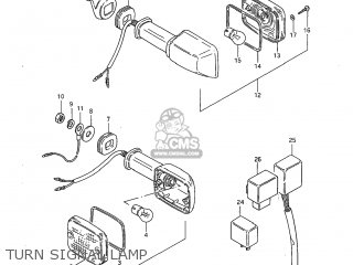 TURN SIGNAL LAMP - GS1100G 1982 (Z) USA (E03)