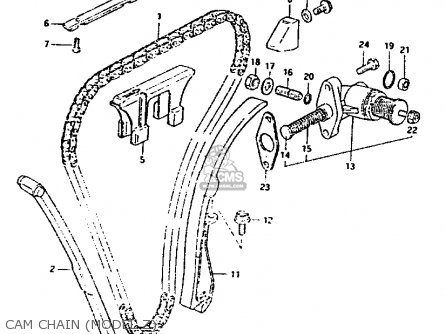 CAM CHAIN (MODEL Z) - GS1100G 1983 (D) GENERAL EXPORT (E01)