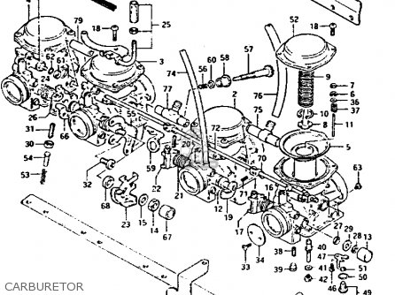 CARBURETOR - GS1100G 1983 (D) GENERAL EXPORT (E01)