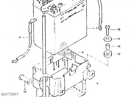 BATTERY - GS1100G 1983 (D) GENERAL EXPORT (E01)