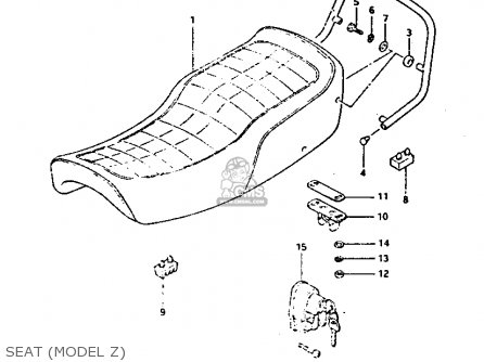 SEAT (MODEL Z) - GS1100G 1983 (D) GENERAL EXPORT (E01)