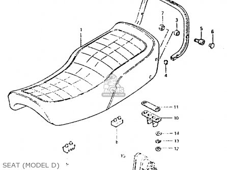 SEAT (MODEL D) - GS1100G 1983 (D) GENERAL EXPORT (E01)