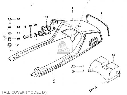 TAIL COVER (MODEL D) - GS1100G 1983 (D) GENERAL EXPORT (E01)