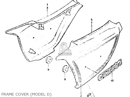 FRAME COVER (MODEL D) - GS1100G 1983 (D) GENERAL EXPORT (E01)