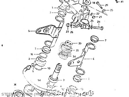 STEERING STEM (MODEL D) - GS1100G 1983 (D) GENERAL EXPORT (E01)