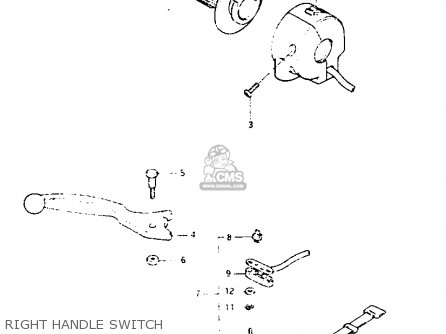 RIGHT HANDLE SWITCH - GS1100G 1983 (D) GENERAL EXPORT (E01)