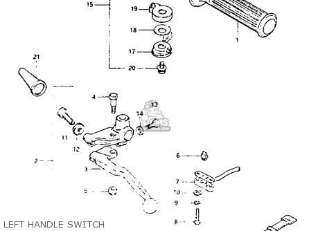 LEFT HANDLE SWITCH - GS1100G 1983 (D) GENERAL EXPORT (E01)
