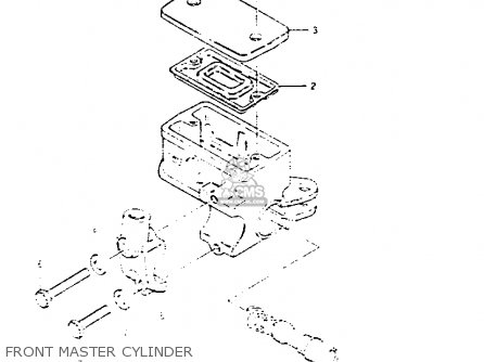FRONT MASTER CYLINDER - GS1100G 1983 (D) GENERAL EXPORT (E01)