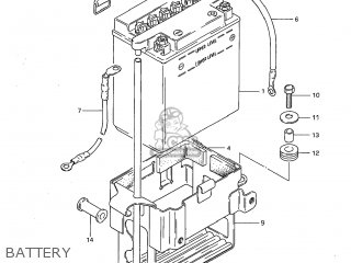 BATTERY - GS1100G 1983 (D) USA (E03)