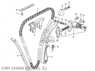 CAM CHAIN (MODEL Z) - GS1100G 1983 (D) USA (E03)