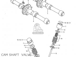 CAM SHAFT  VALVE - GS1100G 1983 (D) USA (E03)