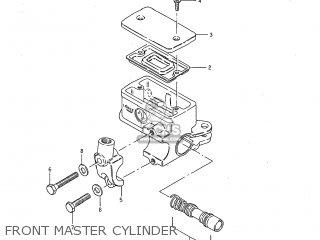 FRONT MASTER CYLINDER - GS1100G 1983 (D) USA (E03)
