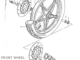 FRONT WHEEL - GS1100G 1983 (D) USA (E03)