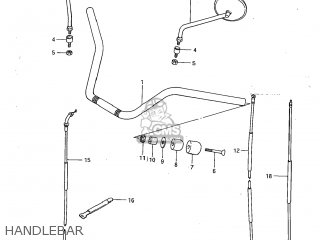 HANDLEBAR - GS1100G 1983 (D) USA (E03)