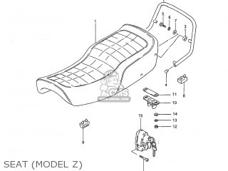 SEAT (MODEL Z) - GS1100G 1983 (D) USA (E03)