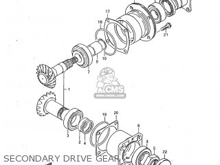 SECONDARY DRIVE GEAR - GS1100G 1983 (D) USA (E03)
