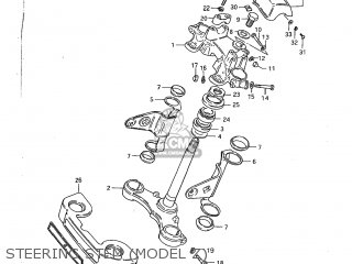 STEERING STEM (MODEL Z) - GS1100G 1983 (D) USA (E03)