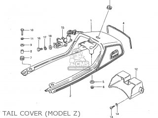 TAIL COVER (MODEL Z) - GS1100G 1983 (D) USA (E03)