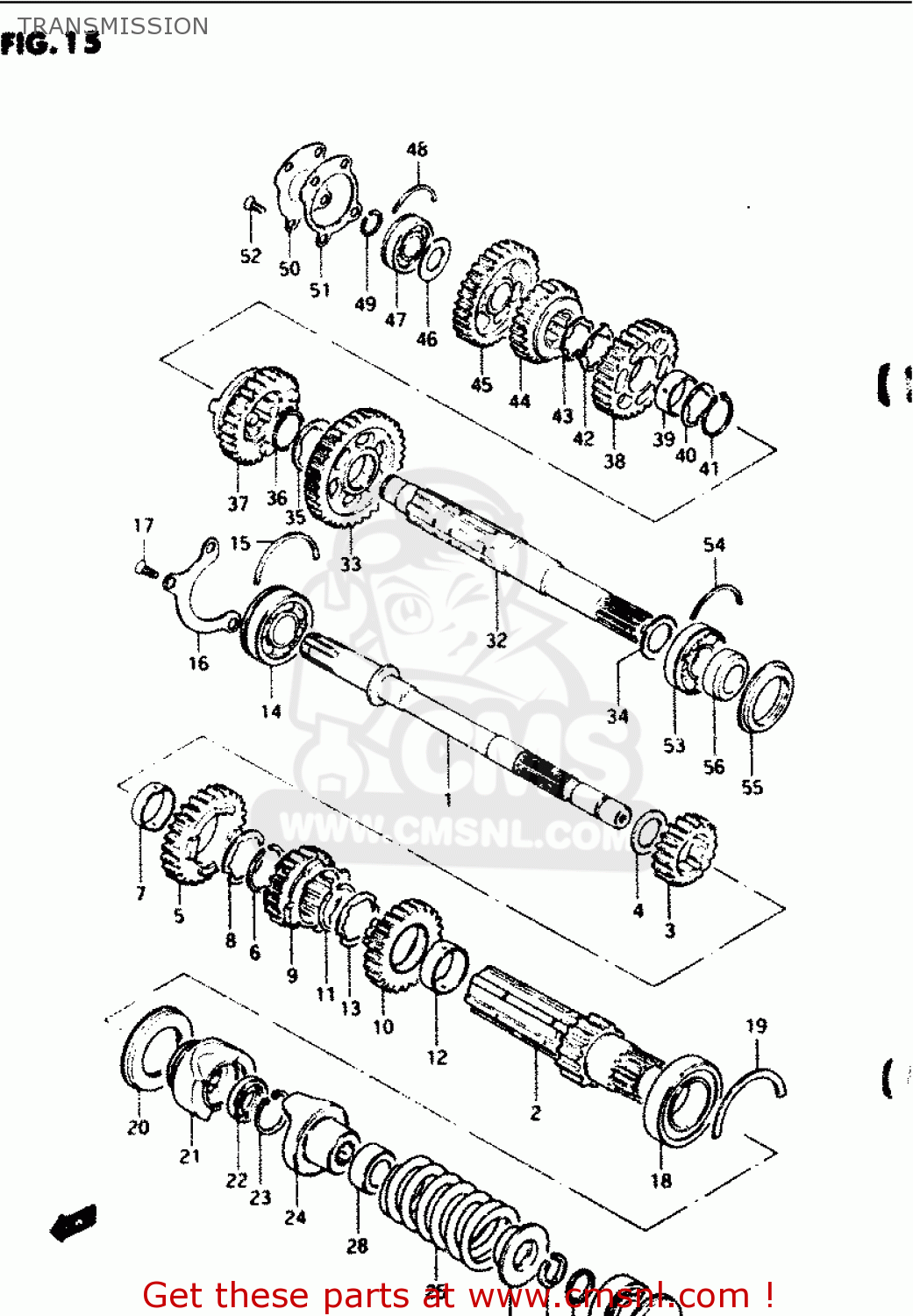 TRANSMISSION GS1100G 1984 (E) GENERAL EXPORT (E01)