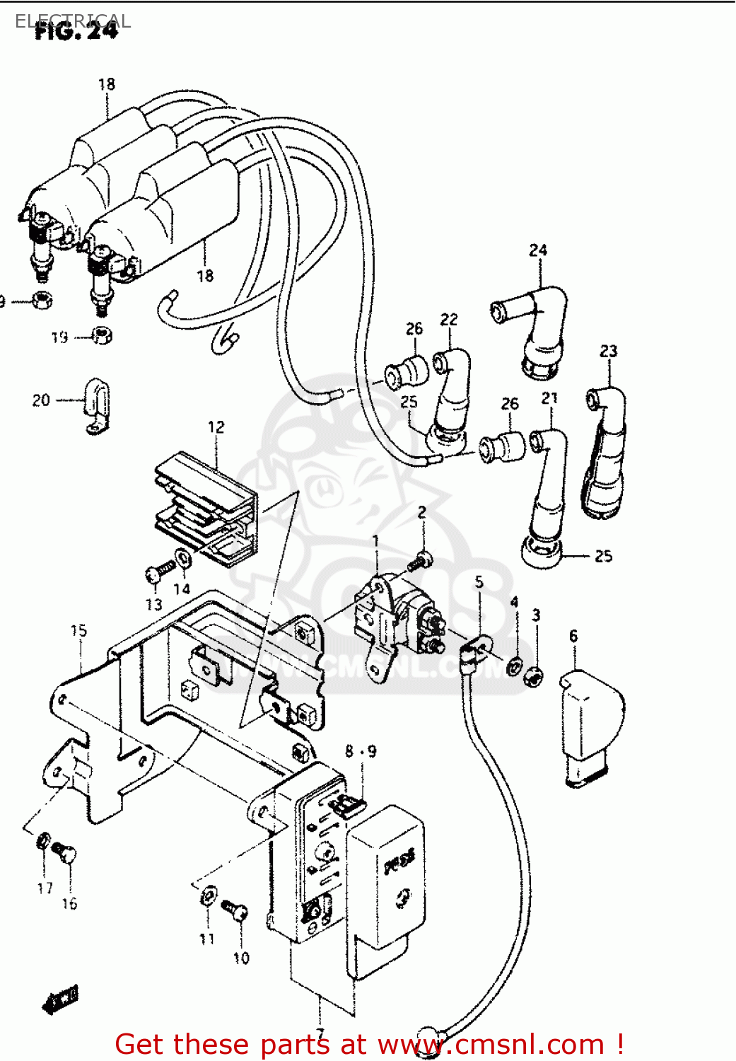 ELECTRICAL GS1100G 1984 (E) GENERAL EXPORT (E01)
