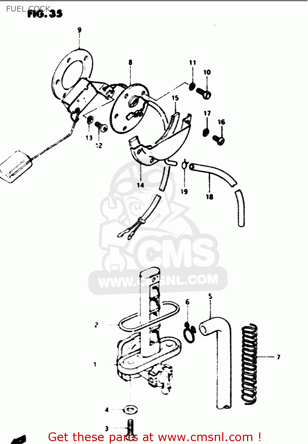 FUEL COCK GS1100G 1984 (E) GENERAL EXPORT (E01)