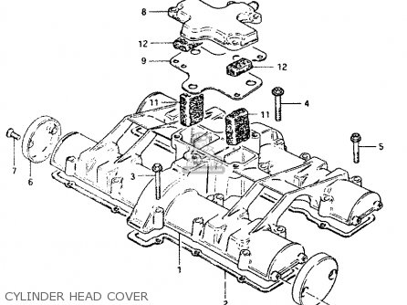 CYLINDER HEAD COVER - GS1100G 1984 (E) GENERAL EXPORT (E01)