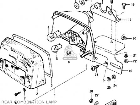 REAR COMBINATION LAMP - GS1100G 1984 (E) GENERAL EXPORT (E01)