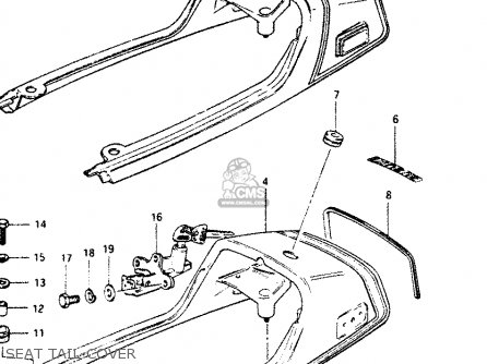 SEAT TAIL COVER - GS1100G 1984 (E) GENERAL EXPORT (E01)
