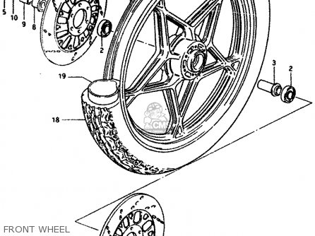FRONT WHEEL - GS1100G 1984 (E) GENERAL EXPORT (E01)
