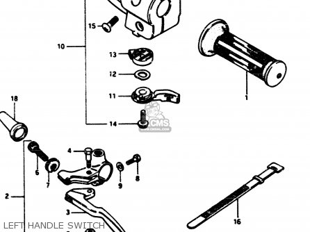 LEFT HANDLE SWITCH - GS1100G 1984 (E) GENERAL EXPORT (E01)