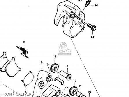 FRONT CALIPERS - GS1100G 1984 (E) GENERAL EXPORT (E01)