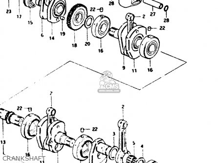CRANKSHAFT - GS1100G 1984 (E) GENERAL EXPORT (E01)