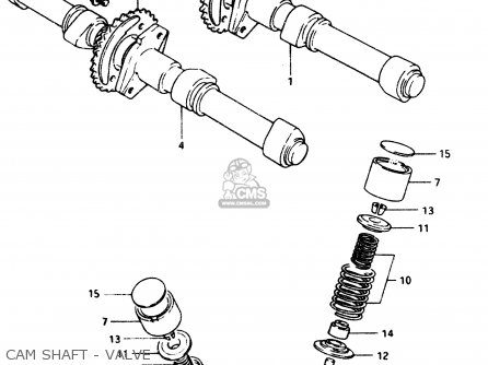 CAM SHAFT - VALVE - GS1100G 1984 (E) GENERAL EXPORT (E01)