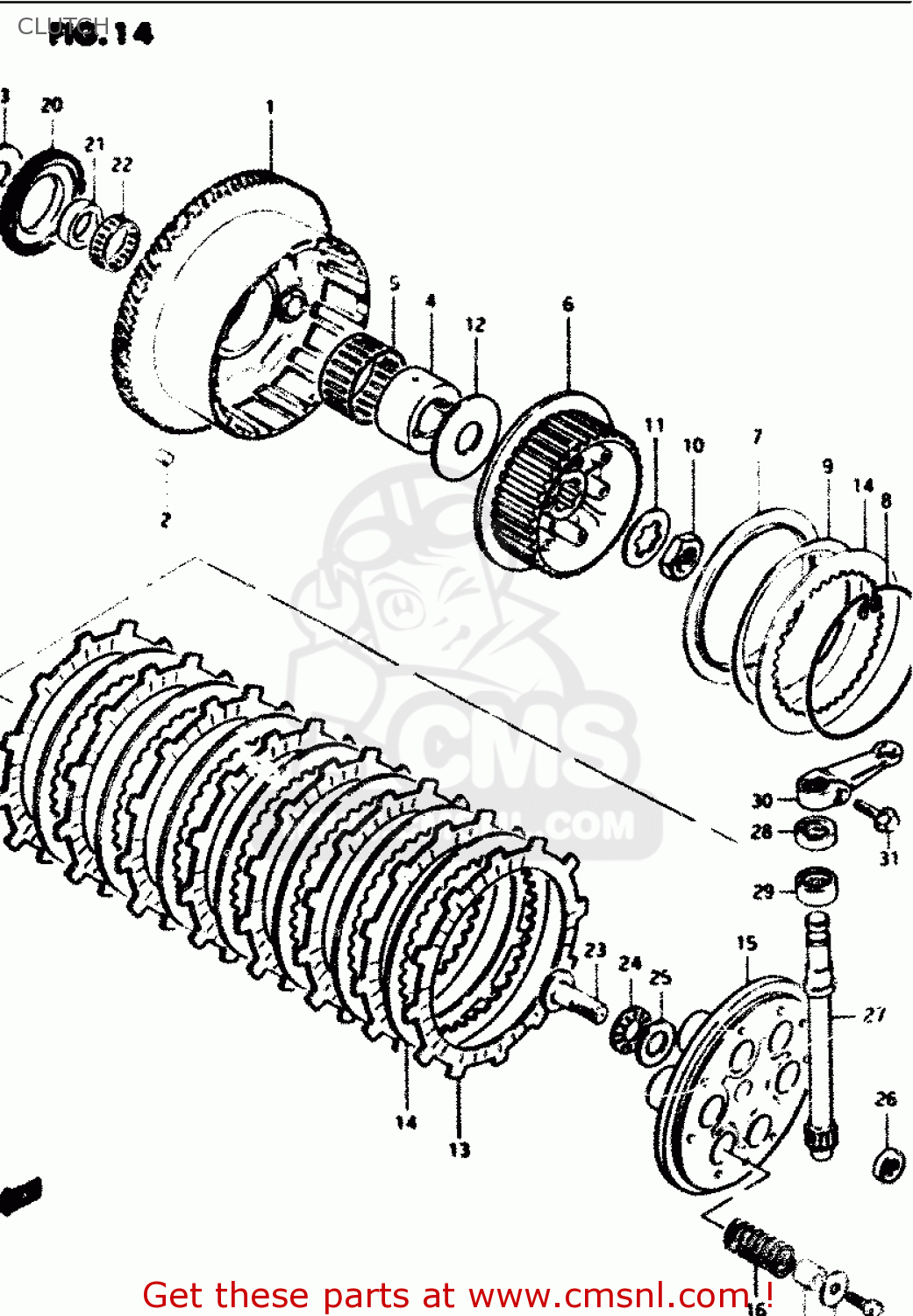 CLUTCH GS1100G 1985 (F) GENERAL EXPORT (E01)