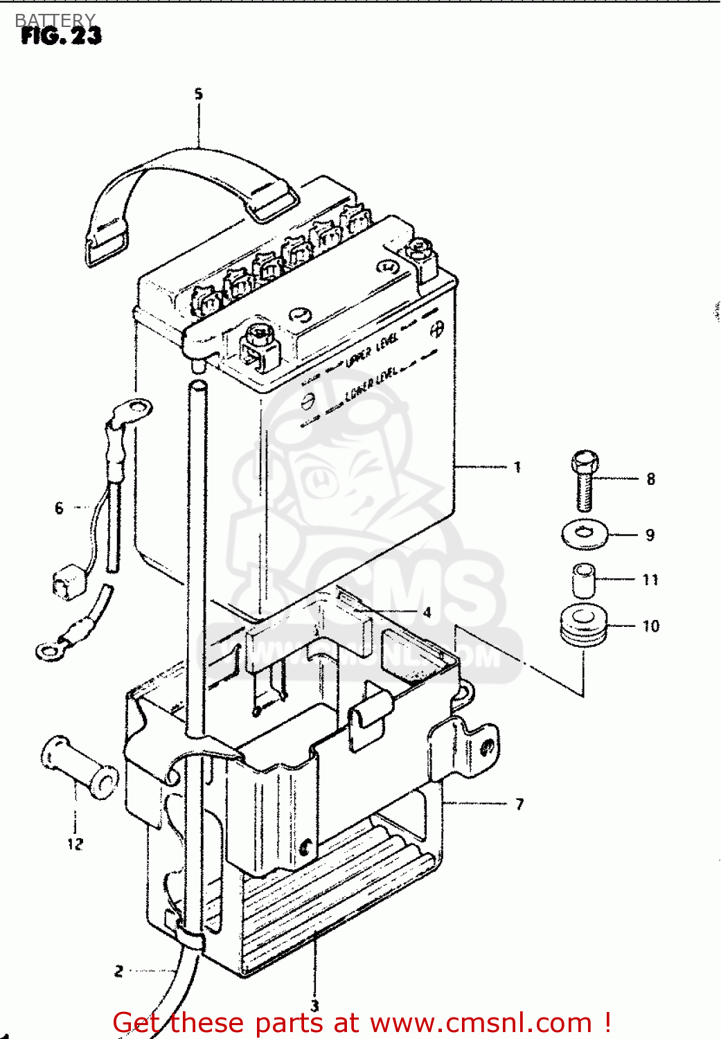 BATTERY GS1100G 1985 (F) GENERAL EXPORT (E01)