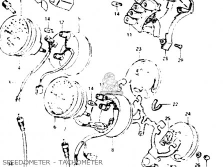 SPEEDOMETER - TACHOMETER - GS1100G 1985 (F) GENERAL EXPORT (E01)