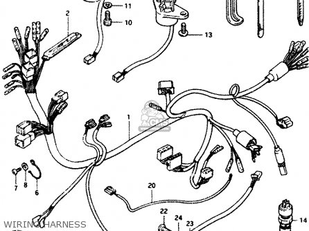 WIRING HARNESS - GS1100G 1985 (F) GENERAL EXPORT (E01)
