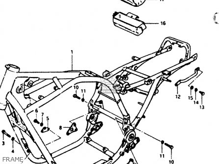 FRAME - GS1100G 1985 (F) GENERAL EXPORT (E01)