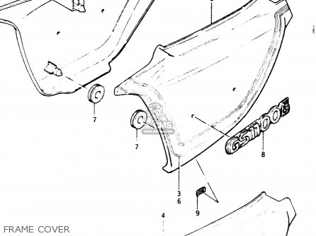 FRAME COVER - GS1100G 1985 (F) GENERAL EXPORT (E01)