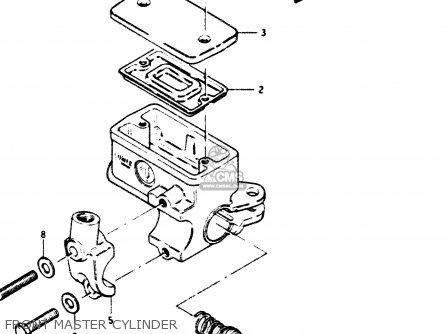 FRONT MASTER CYLINDER - GS1100G 1985 (F) GENERAL EXPORT (E01)