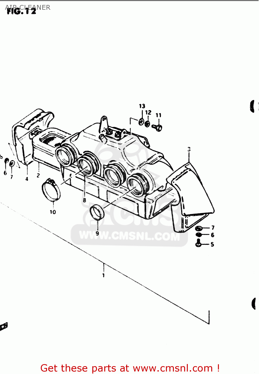 AIR CLEANER GS1100G 1986 (G) GENERAL EXPORT (E01)